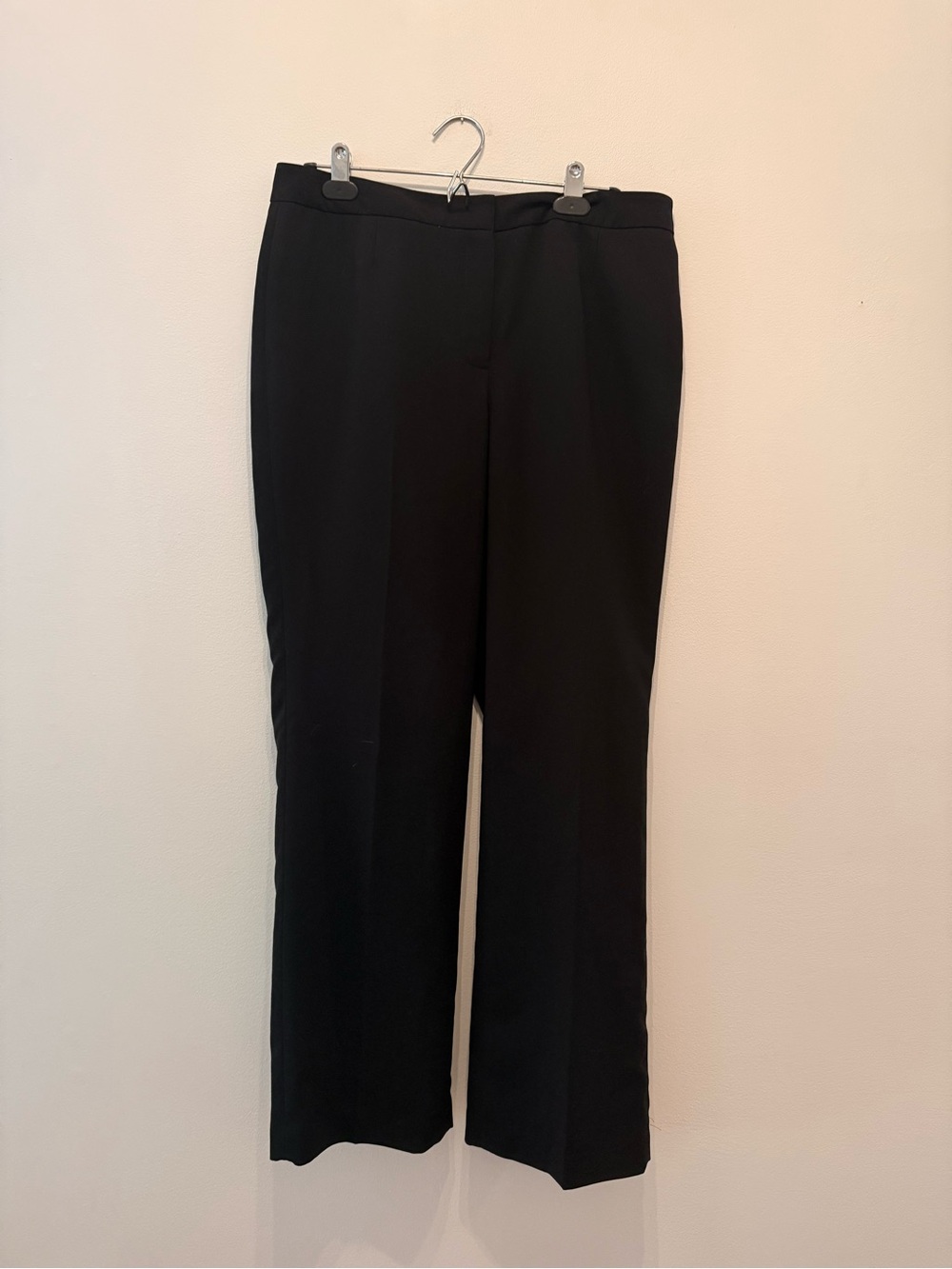 Vintage Kasper Women Black Suit Work Dress Pants - Straight Leg